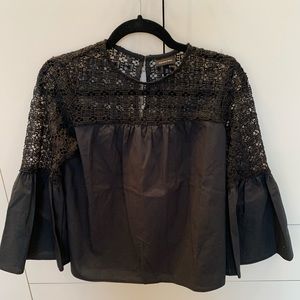 Black Crochet Blouse